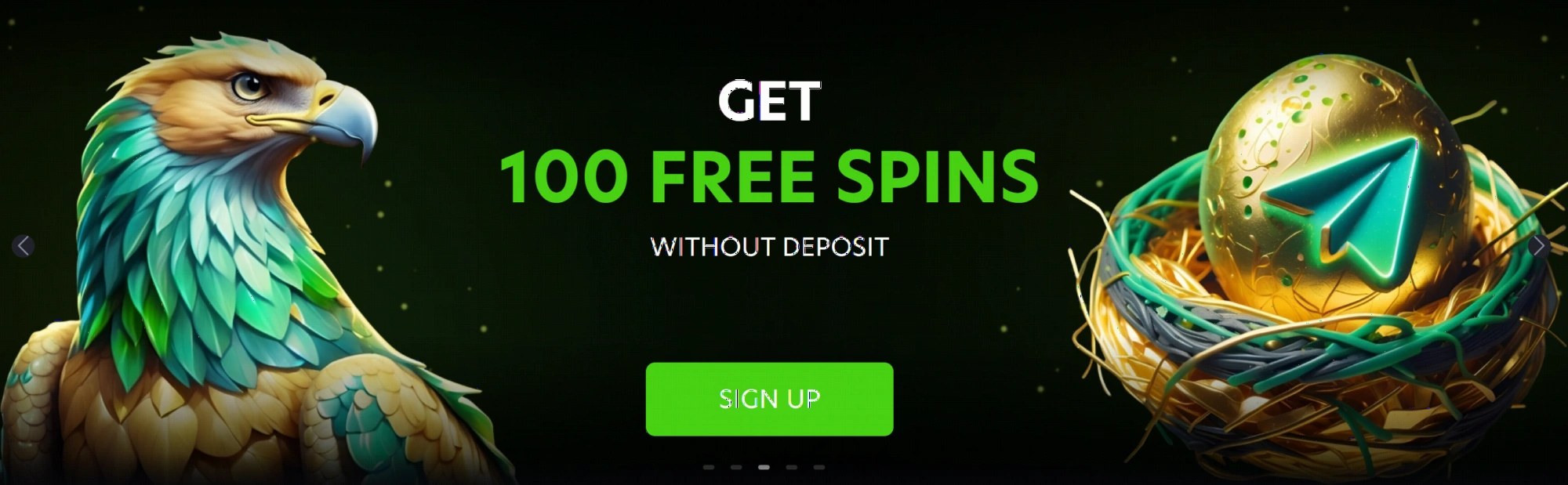 NeoSpin Casino 100 free spins welcome offer